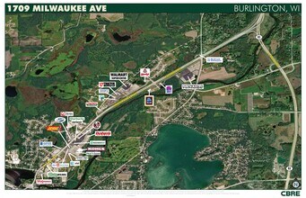 1901 S Milwaukee Ave, Burlington, WI - AERIAL  map view - Image1