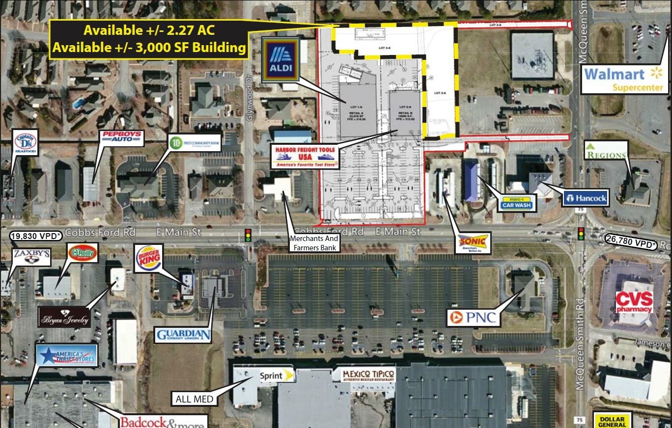 1825 E Main St, Prattville, AL for sale Aerial- Image 1 of 1