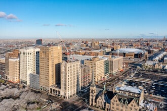 18-24 W Adams Ave, Detroit, MI - AERIAL  map view
