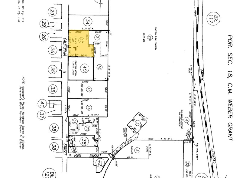 2800 N California St, Stockton, CA for lease - Plat Map - Image 2 of 2