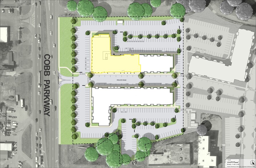 2555 Cobb Pky, Kennesaw, GA for lease - Site Plan - Image 2 of 3