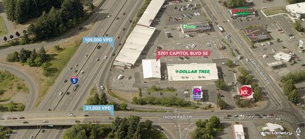 5111-5211 Capitol Blvd SW, Tumwater, WA for lease Aerial- Image 1 of 19