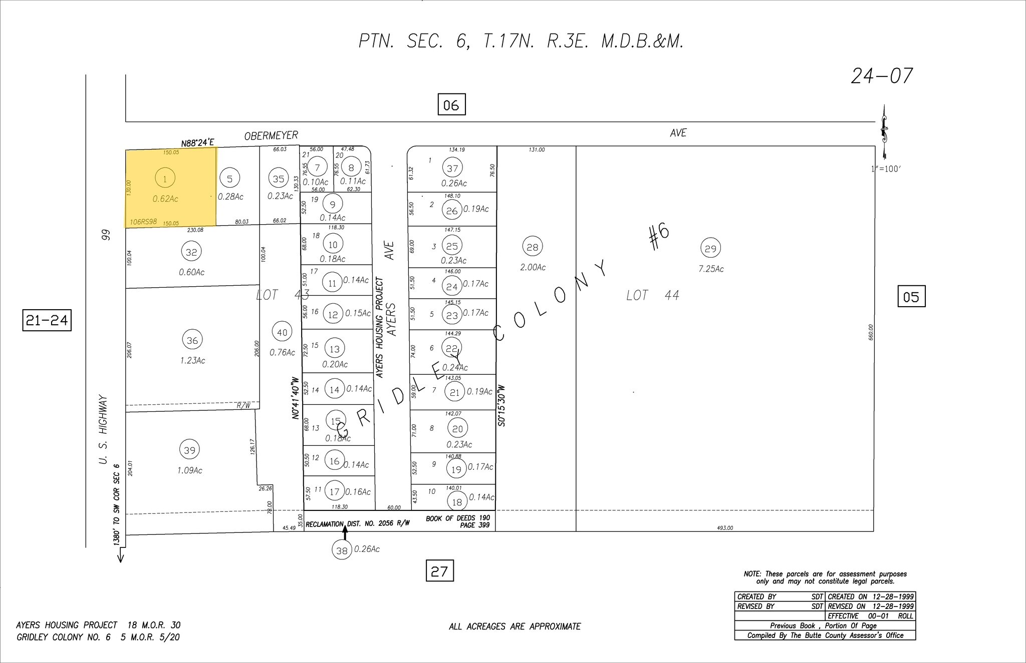 1344 State 99 Hwy, Gridley, CA 95948 South East corner of Hwy 99