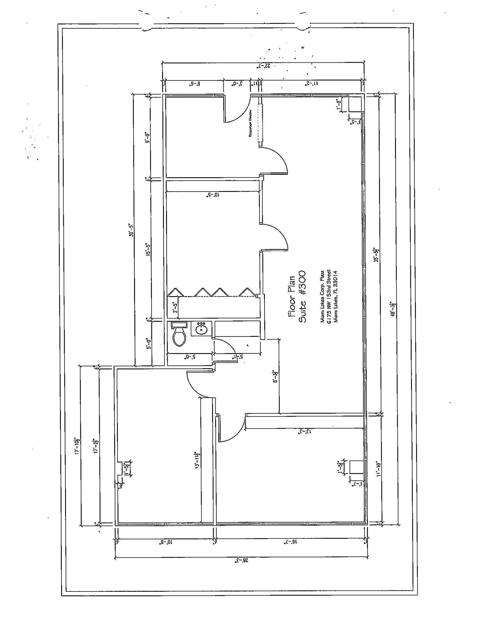 6175 NW 153rd St, Miami Lakes, FL for lease Floor Plan- Image 1 of 1