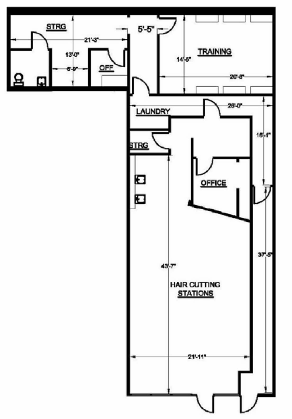 1234-1250 Howe Ave, Sacramento, CA for lease Floor Plan- Image 1 of 2