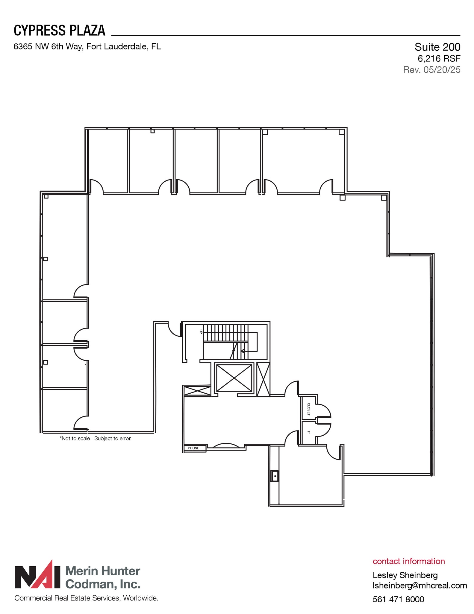 6365 NW 6th Way, Fort Lauderdale, FL for lease Floor Plan- Image 1 of 6