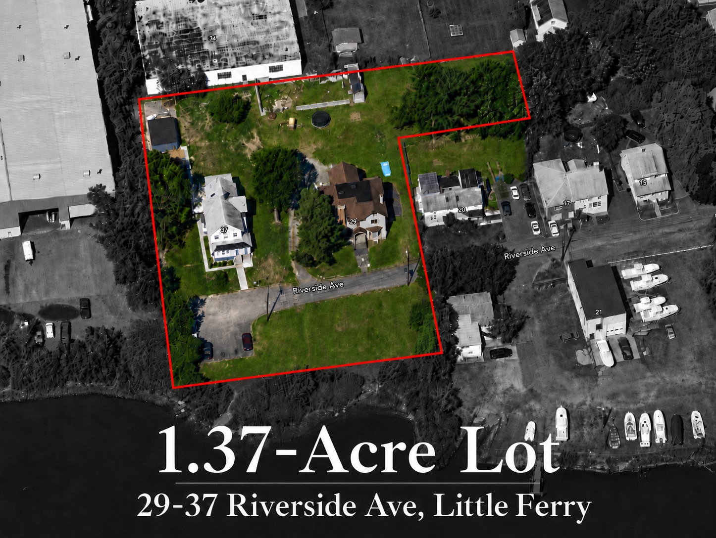 29 Riverside Ave, Little Ferry, NJ for sale Aerial- Image 1 of 5