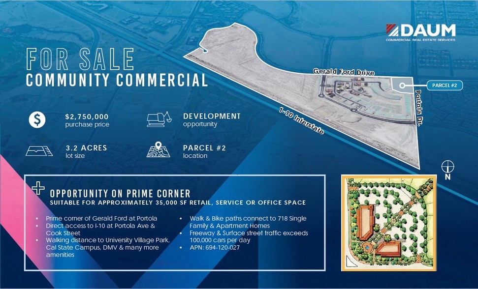 Portola Rd & Gerald Ford Dr, Palm Desert, CA for sale - Building Photo - Image 3 of 8