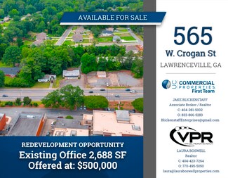 More details for 565 Crogan St, Lawrenceville, GA - Office for Sale