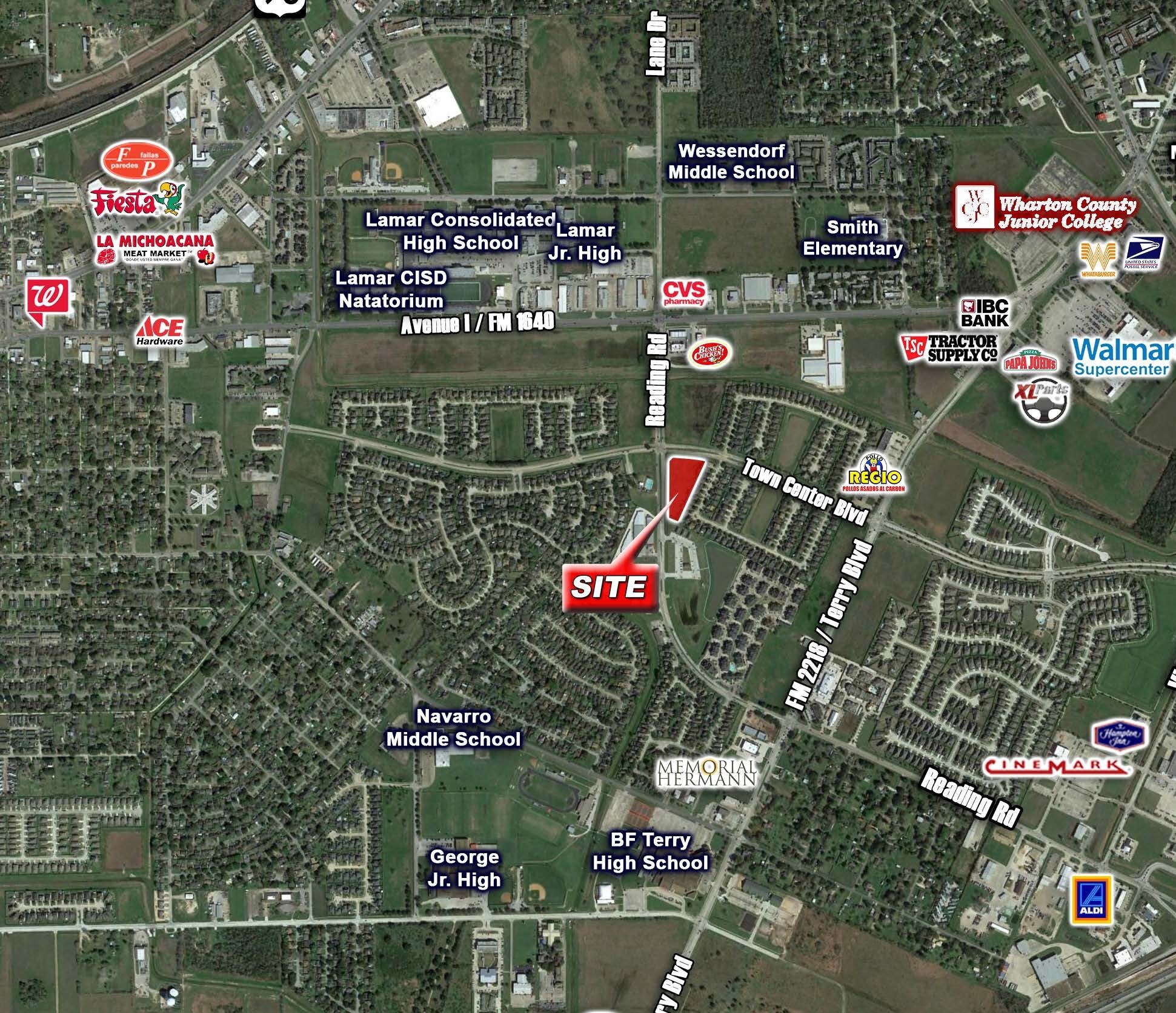 SEC of Town Center Blvd & Reading Rd, Rosenberg, TX for sale Primary Photo- Image 1 of 1