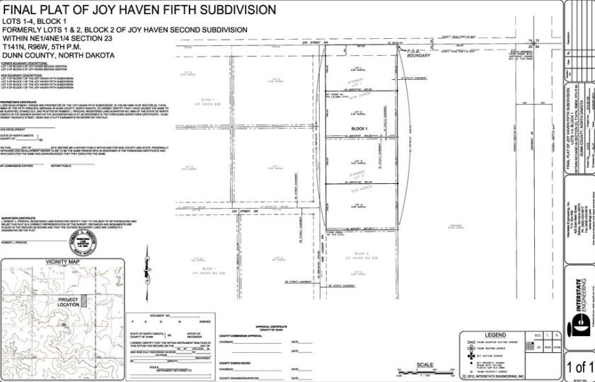 2712 E 109th Ave SW, Dickinson, ND for sale - Plat Map - Image 2 of 2