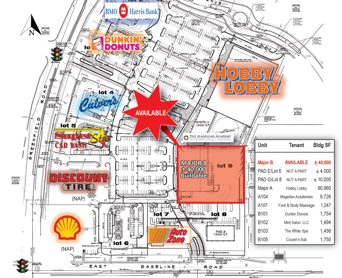 1847 Greenfield Rd, Mesa, AZ 85206 NEC Baseline Rd & Greenfield Rd