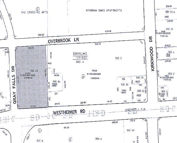 12000 Westheimer Rd, Houston, TX for lease - Plat Map - Image 2 of 2