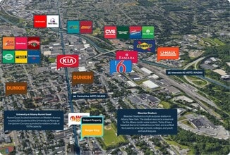 439 Central Ave, Albany, NY - AERIAL  map view