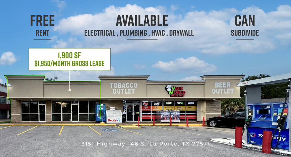 3151 Highway 146 S, La Porte, TX for lease - Building Photo - Image 1 of 9