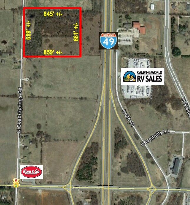 407 N Goad Springs Rd, Lowell, AR 72745