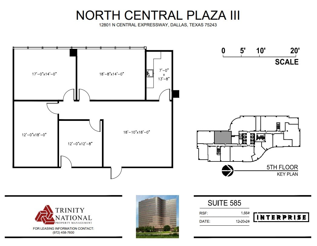 12801 N Central Expy, Dallas, TX for lease Floor Plan- Image 1 of 1