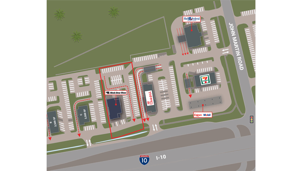 NWC of I-10 & John Martin rd, Baytown, TX for sale - Building Photo - Image 2 of 5