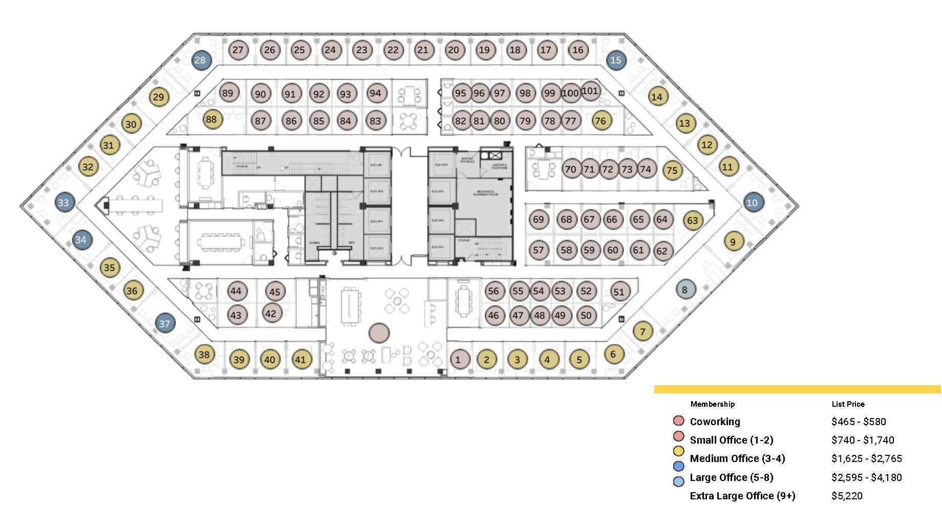 101 S Tryon St, Charlotte, NC for lease Floor Plan- Image 1 of 8