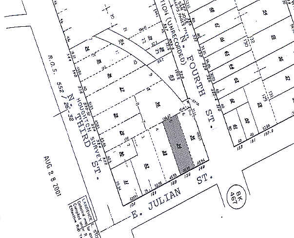 139-143 E Julian St, San Jose, CA for sale - Plat Map - Image 3 of 20