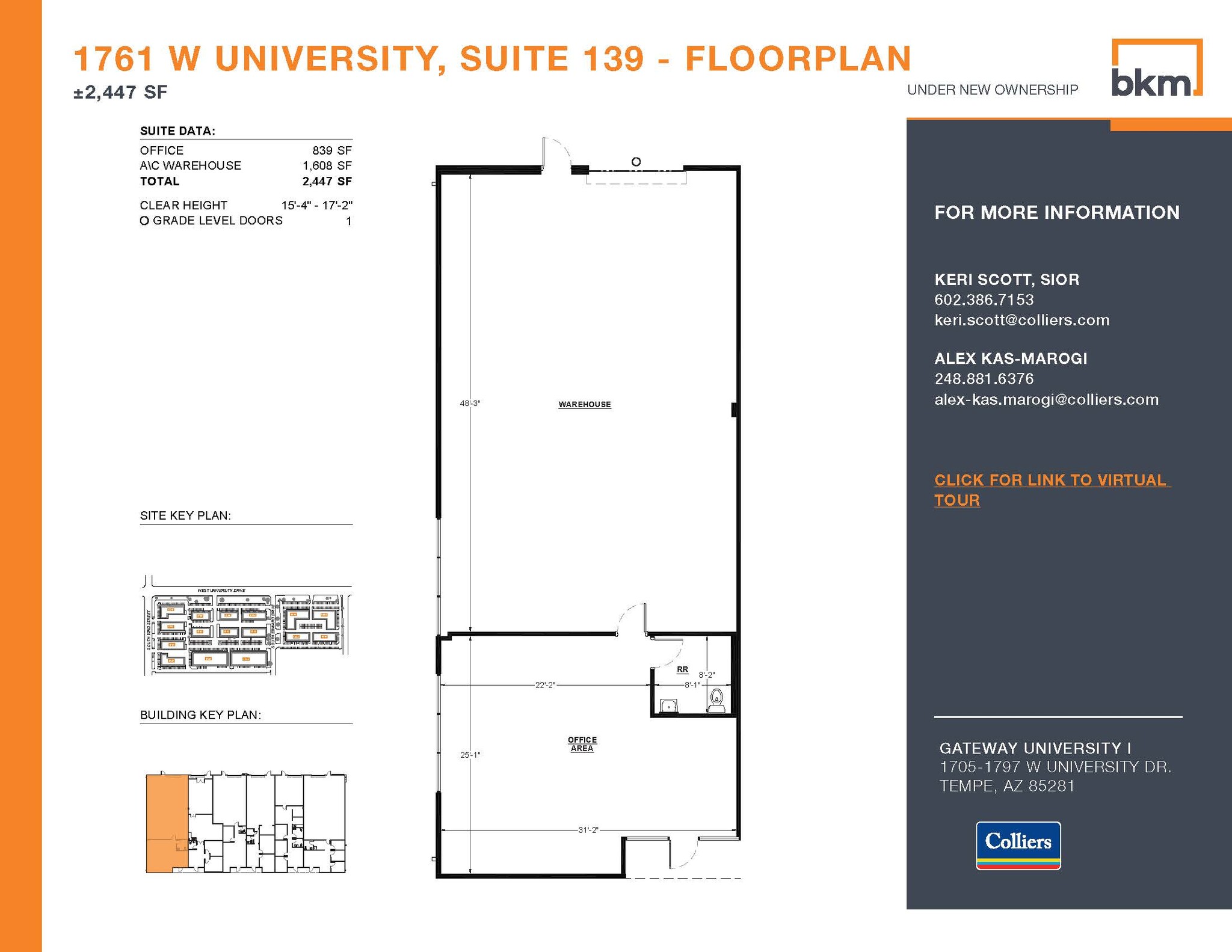 1705 W University Dr, Tempe, AZ for lease Floor Plan- Image 1 of 1