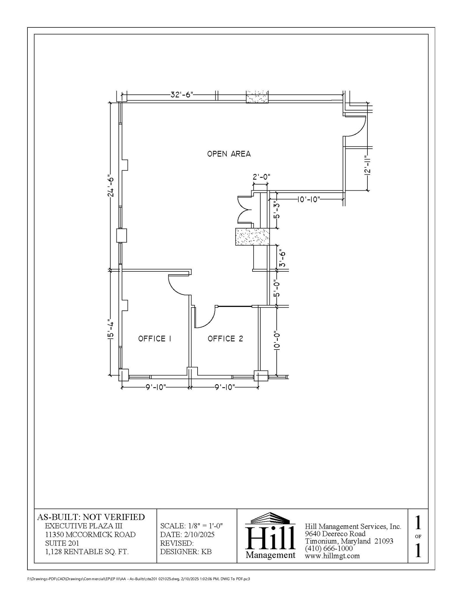 11350 McCormick Rd, Hunt Valley, MD for lease Floor Plan- Image 1 of 1