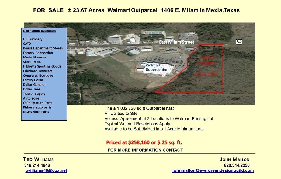Palestine @ Hwy 84, Mexia, TX for sale - Building Photo - Image 1 of 1