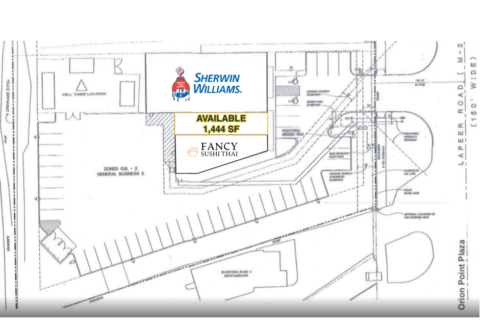 1150-1166 S Lapeer Rd, Lake Orion, MI for lease Site Plan- Image 1 of 1