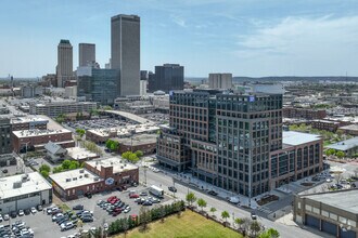 222 N Detroit Ave, Tulsa, OK - AERIAL  map view