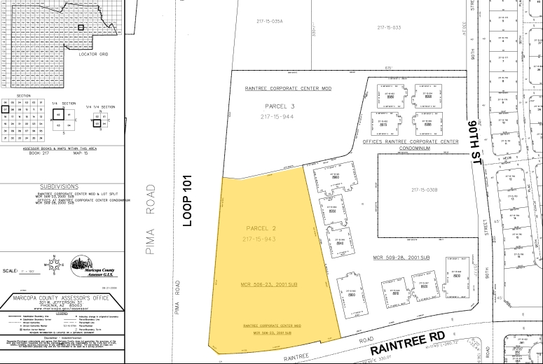 8800 E Raintree Dr, Scottsdale, AZ for sale - Plat Map - Image 1 of 1