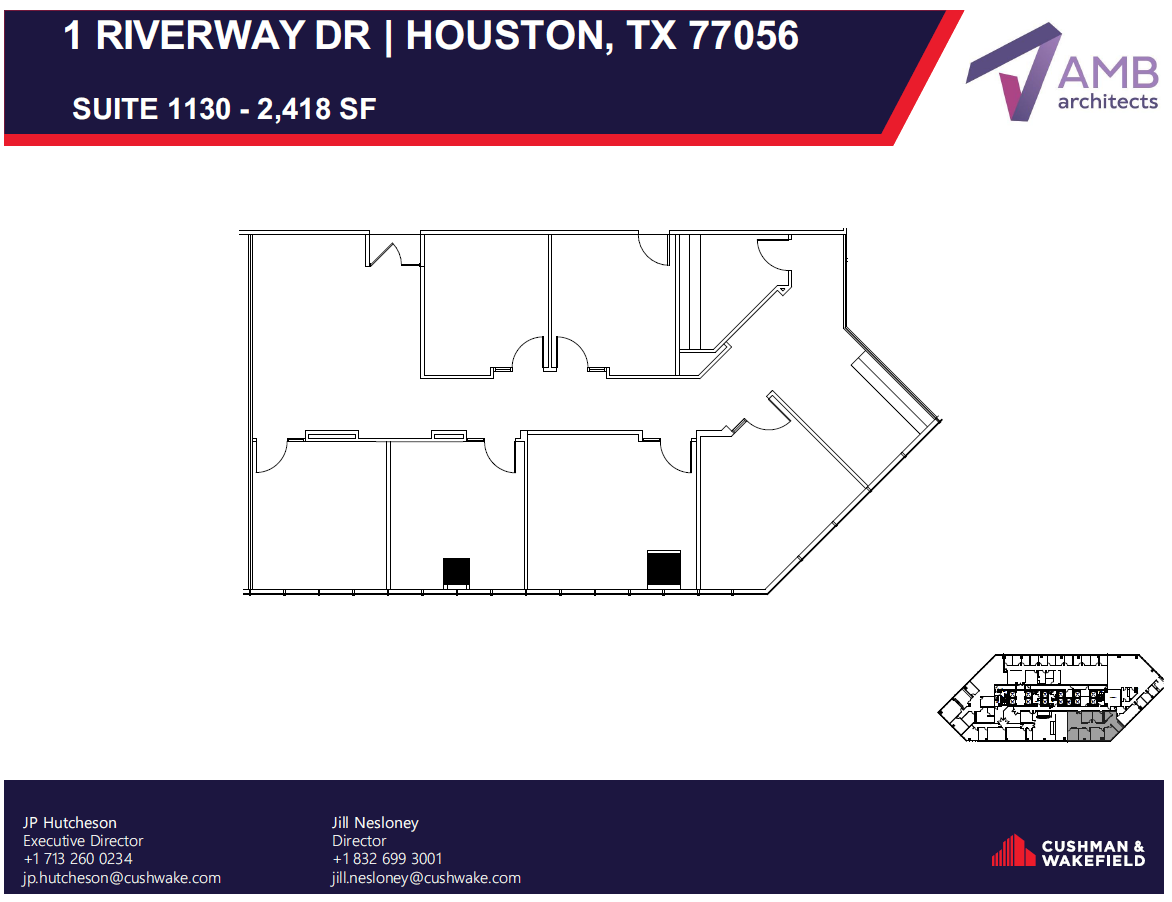 1 Riverway, Houston, TX for lease Floor Plan- Image 1 of 1