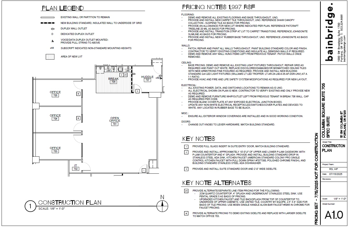 111 SW Columbia St, Portland, OR for lease Floor Plan- Image 1 of 5