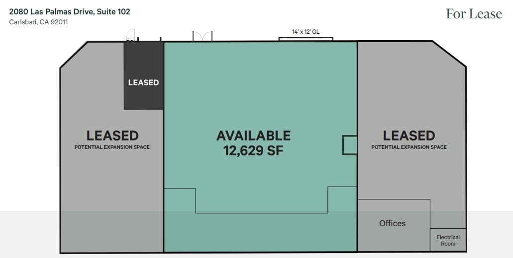 2080 Las Palmas Dr, Carlsbad, CA for lease Floor Plan- Image 1 of 1