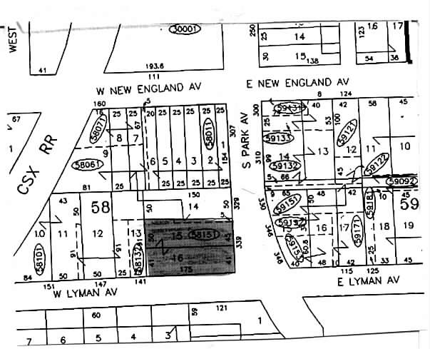 333-339 S Park Ave, Winter Park, FL for lease - Plat Map - Image 2 of 5