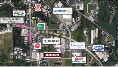 1745 S Eastwood Dr, Woodstock, IL - AERIAL  map view