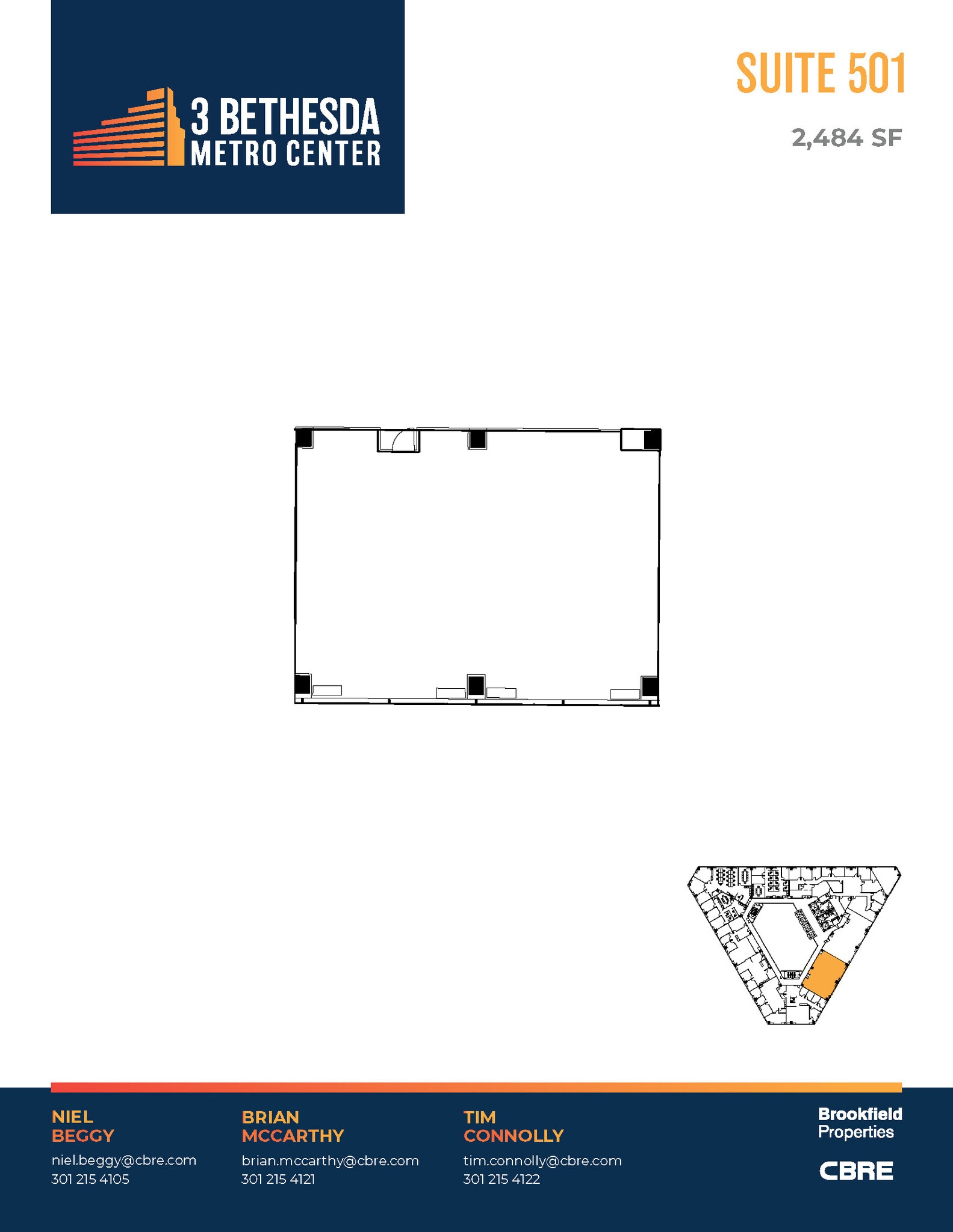 3 Bethesda Metro Center, Bethesda, MD for lease Floor Plan- Image 1 of 1