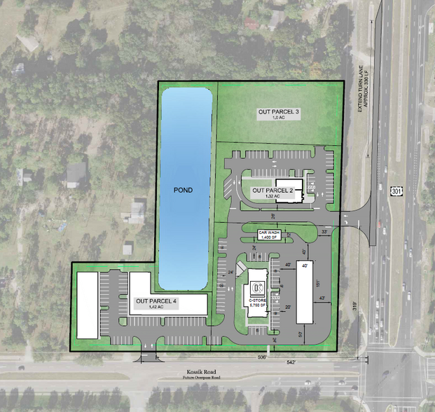 US Highway 301, Zephyrhills, FL for lease - Site Plan - Image 3 of 4
