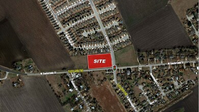 1601 W San Antonio St, Lockhart, TX - aerial  map view