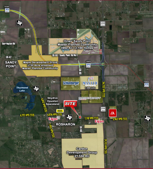 NWC of FM 1462 & CR-48, Rosharon, TX for sale - Plat Map - Image 2 of 2