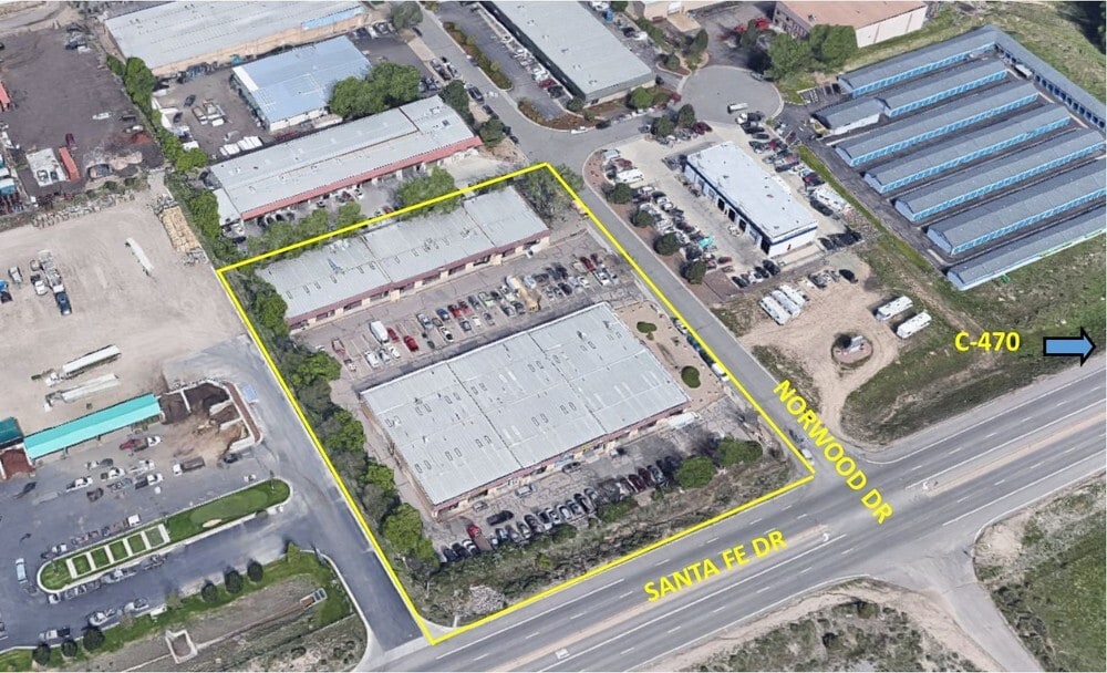 3718-3736 Norwood Dr, Littleton, CO for lease Aerial- Image 1 of 6