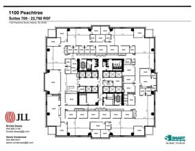 1100 Peachtree St NE, Atlanta, GA for lease Floor Plan- Image 1 of 1