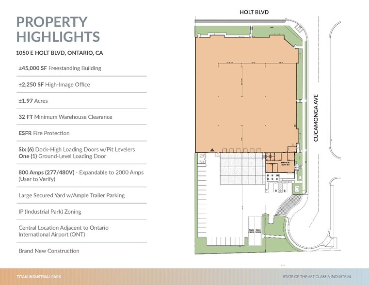 1050 E Holt Blvd, Ontario, CA for lease - Site Plan - Image 2 of 2