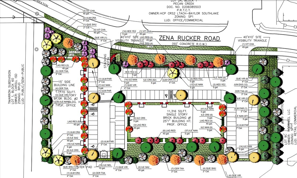 731 Zena Rucker Rd, Southlake, TX for lease - Site Plan - Image 2 of 6