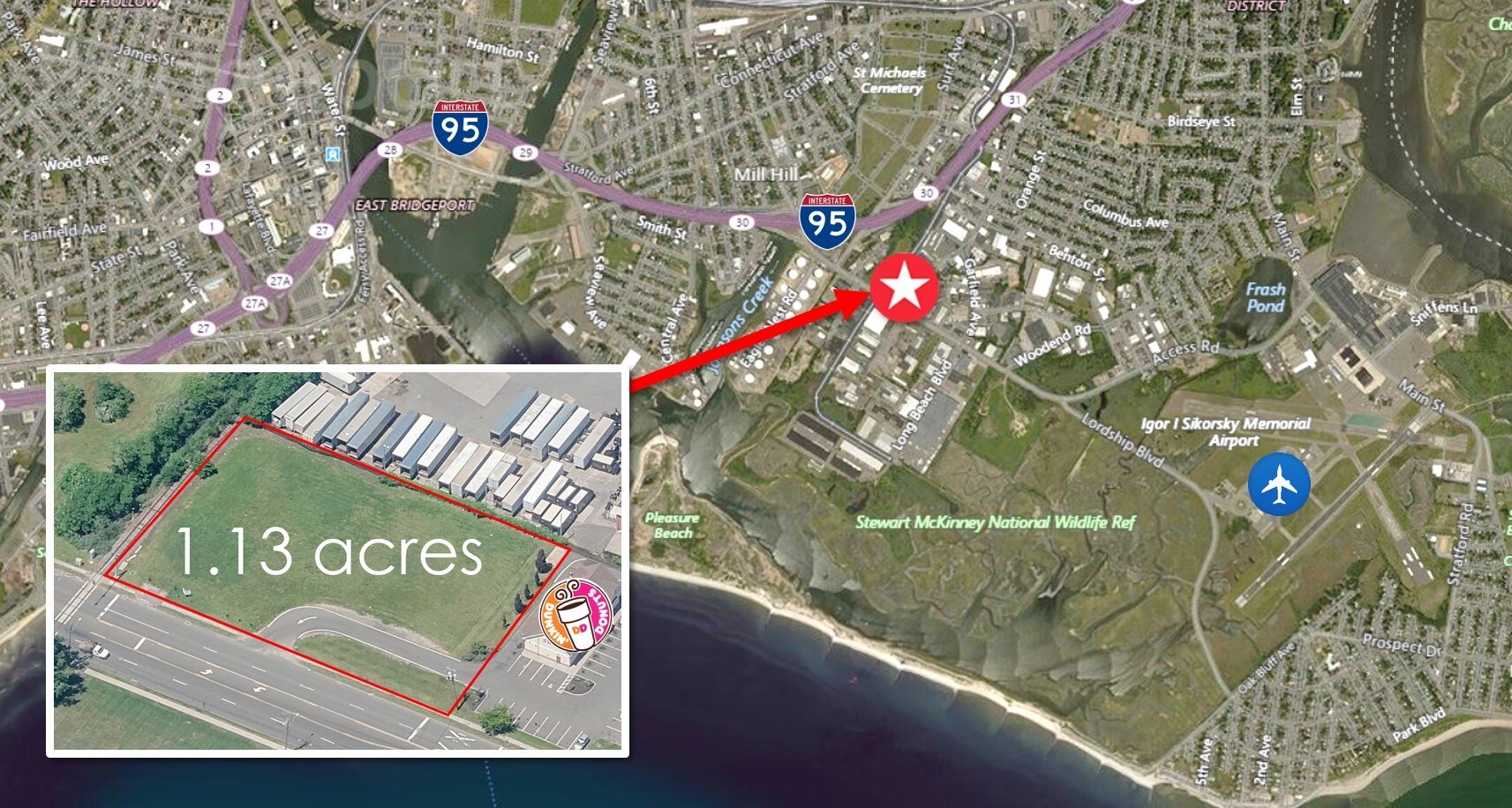 350 Lordship Blvd, Stratford, CT for sale Aerial- Image 1 of 1