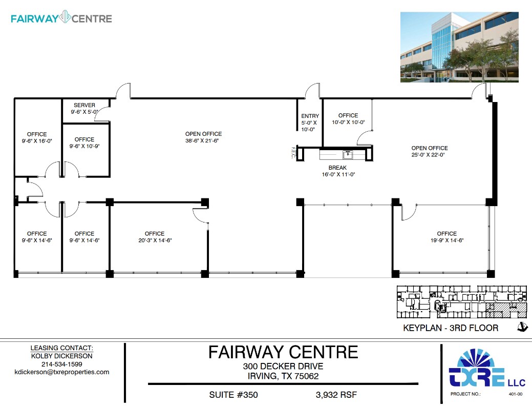 300 Decker Dr, Irving, TX for lease Floor Plan- Image 1 of 1