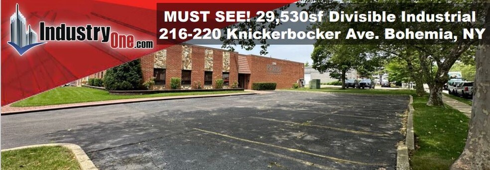 216-220 Knickerbocker Ave, Bohemia, NY for sale - Building Photo - Image 1 of 1