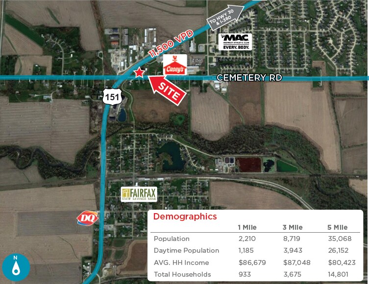 98 Cemetery, Fairfax, IA for sale - Aerial - Image 1 of 1