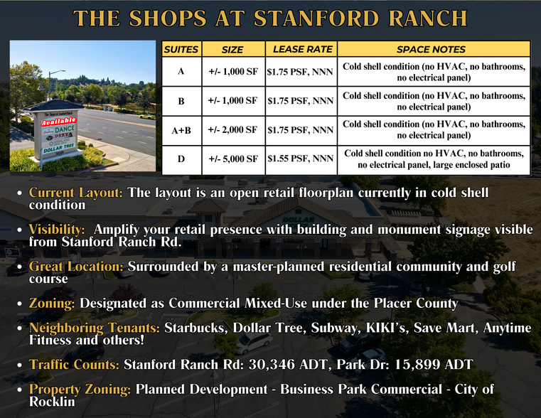3201-3261 Stanford Ranch Rd, Rocklin, CA for lease - Building Photo - Image 2 of 8