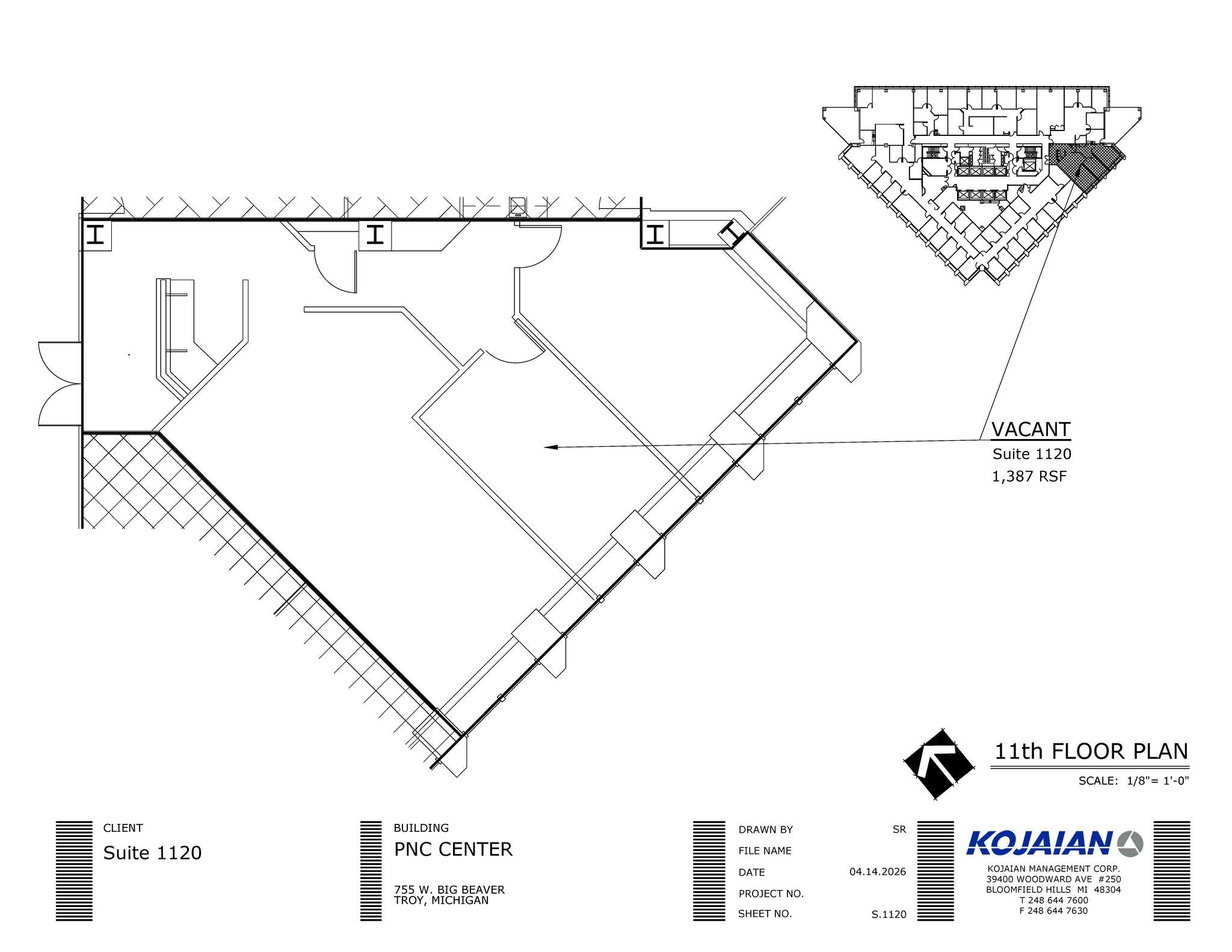 755 W Big Beaver Rd, Troy, MI for lease Floor Plan- Image 1 of 1