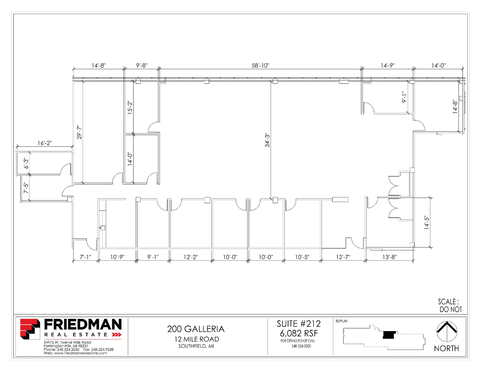 200 Galleria Officentre, Southfield, MI for sale Floor Plan- Image 1 of 2